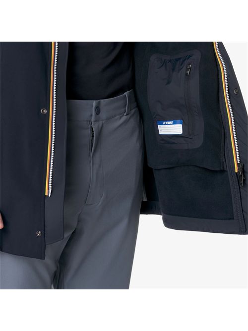 Giaccone Bonded lungo colore blu K-WAY | MARLYN BONDEDA2B